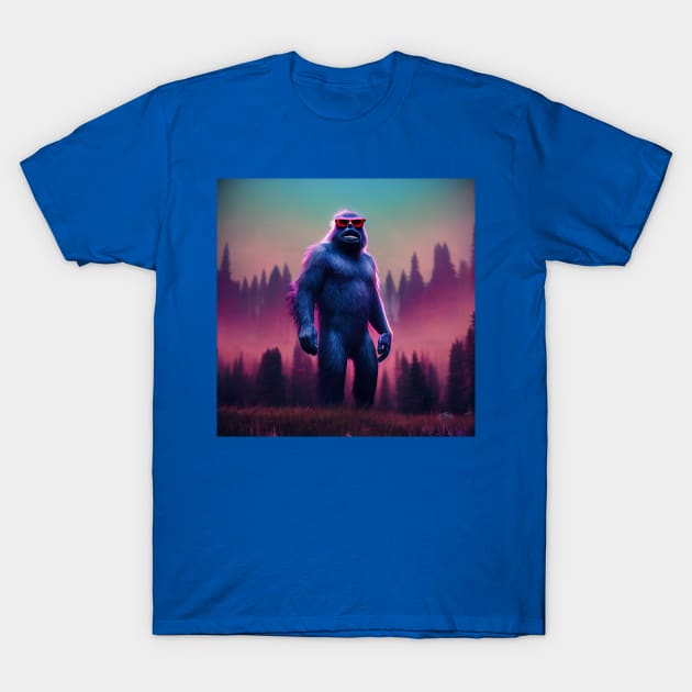 Dope Sasquatch in Nature T-Shirt by Grassroots Green